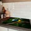 Vogel - Tak - Geel - Bladeren Inductie beschermer vinyl 3mm klein -sfeer3