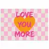 Valentijn - Love - Roze - Oranje poster papier klein -3d