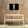 Xmas - Kerst - Zwart - Vintage - Quotes Tuinposter op houten frame 2 cm dik klein -sfeer4