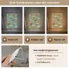 Dinosaurussen - Wolken - Sterren - Oranje Light Box met kabel klein -USP_lichtkleurNL