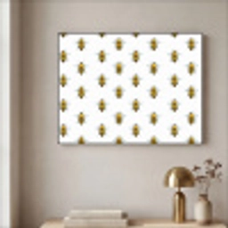 Bijen - Tijdloos - Wit Textielframe zwart klein 947 -sfeer2