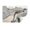 Marmer - Goud - Grijs Muursticker klein -3d