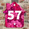 Roze rozen - Traditioneel Naambord Huisje klein -sfeer6