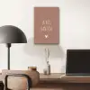 Spreuken - Ik hou van jou - Quotes aluminium wit klein -sfeer5