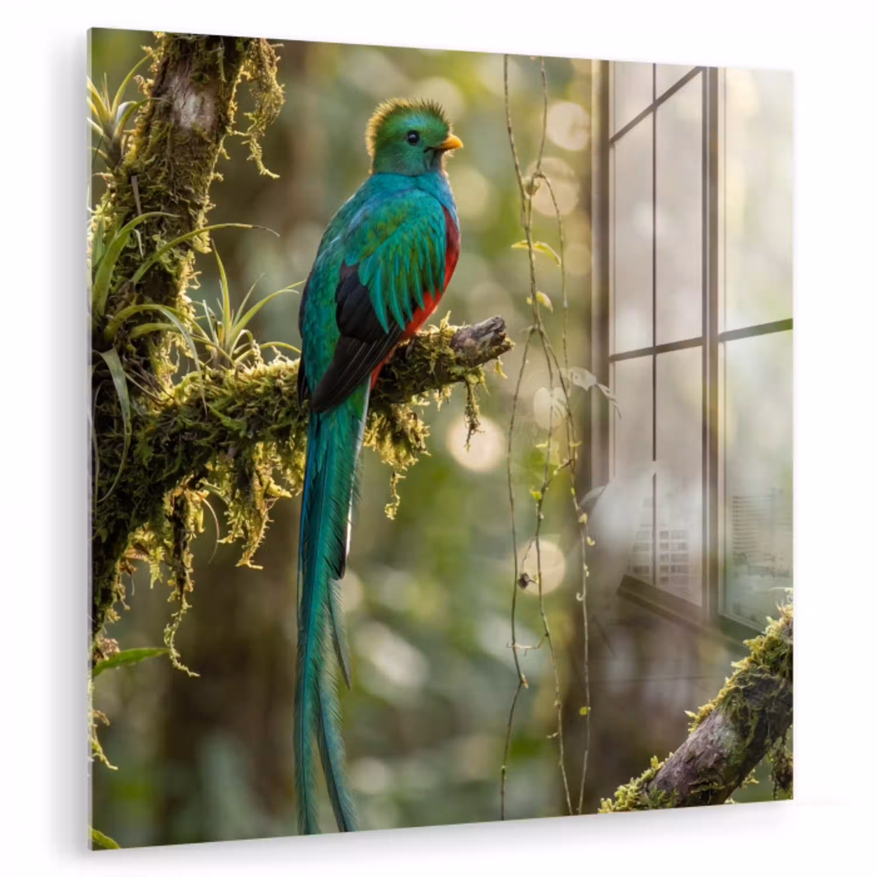 Quetzal - Jungle - Natuur - Groen plexiglas 5mm klein -zzzproduct_nieuw