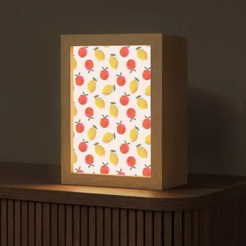Vruchten - Sinaasappels - Citroen Light Box met kabel (Tafellamp) klein 925 -z3d_website