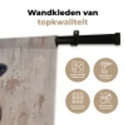 Koe - Portret - Dieren - Modern Wandkleed katoen klein -sfeer2