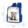 Wasbeer - Dier - Kinderen Kinderrugzak - Blauw middel -productfoto_formaten
