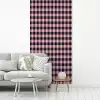 Plaid - Patroon - Roze - Zwart fotobehang vinyl groot 64 -woonkamer