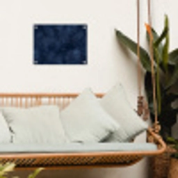 Koraal - Takken - Patroon - Nachtblauw tuinposter los doek klein 239 -sfeer7