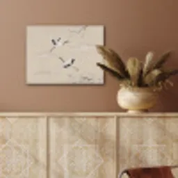 Kraanvogels - Bloesem - Beige PET vilt klein -sfeer4