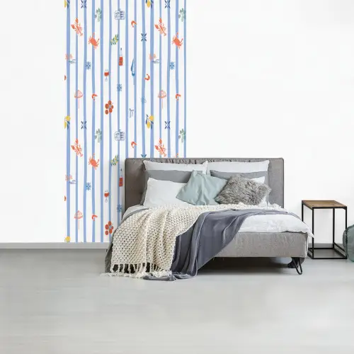 Zee - Sfeer - Strand - Blauw fotobehang vinyl groot 64 -slaapkamer