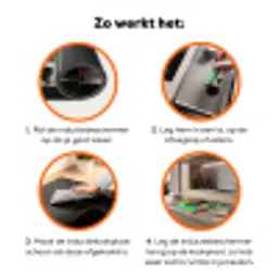 Vrouw - Keuken - Katten - Doorkijk Inductie beschermer vinyl 3mm klein -zzzzzzz-td-werking