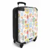 Italiaanse zomer print kleurrijk NBS - Handbagage koffer - Kinderen Unisex middel -productfoto_3d