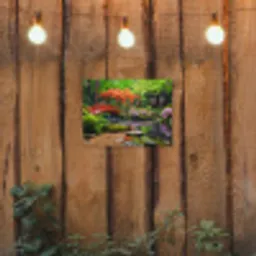Kleurrijke Japanse Tuin tuinposter los doek klein -sfeer1