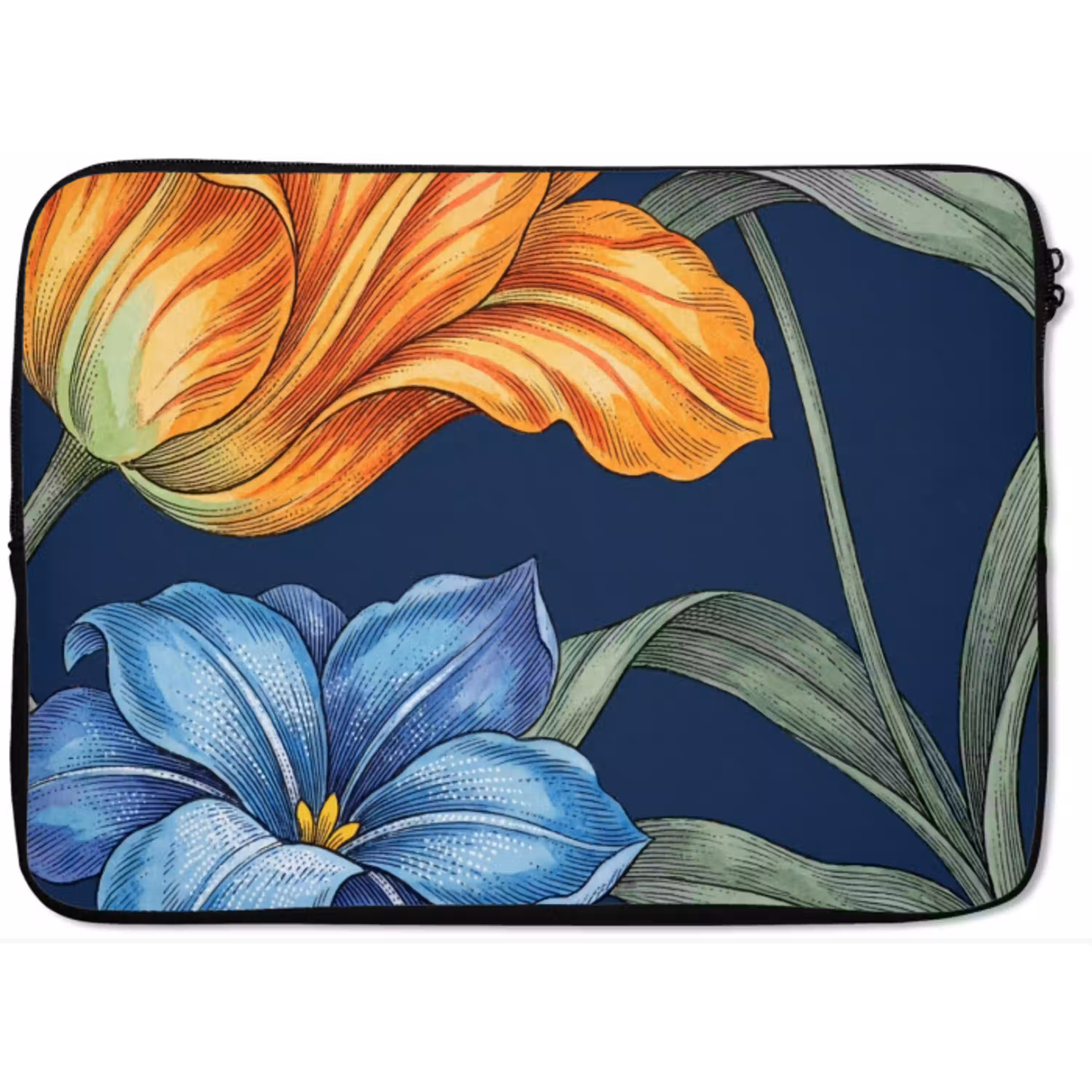 Bloemen - Botanisch - Patroon laptophoes neopreen klein -zkaufland3dotto