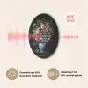 Bloemen - Art - Pastel - Quotes Akoestische PET Vilt - Rond klein -USP_NL