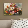 Vrolijk boeket - Dynamisch - Subtiele kleurspatten canvas 2cm klein -sfeer3