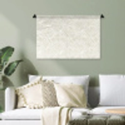 Abstract - Ruiten - Beige Wandkleed katoen klein 269 -sfeer7