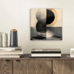 Cirkels - Schaduw - Abstract aluminium wit klein -sfeer1