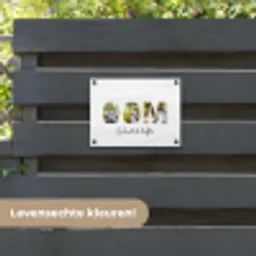 Oom - Lettercollage tuinposter los doek klein -sfeer3