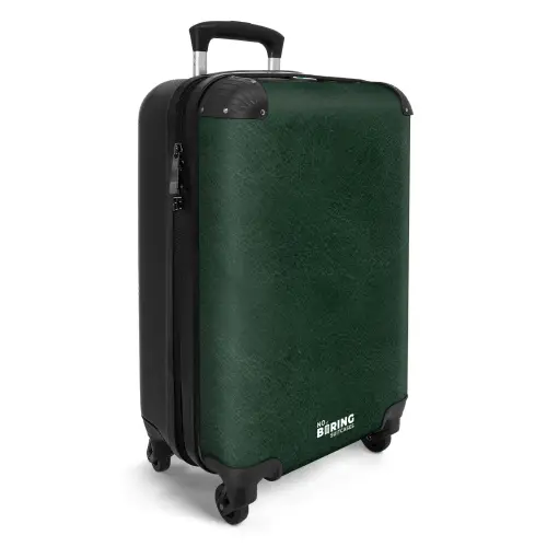Lederen look mos groen NBS - Handbagage koffer - Volwassenen Unisex middel -productfoto_3d