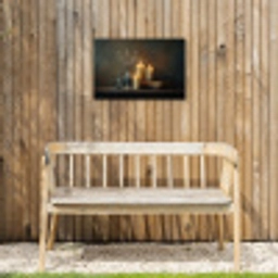 Kaarsen - Stilleven - Rustiek - Boeken Tuinposter op houten frame 2 cm dik klein -sfeer4