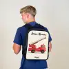 Brandweerwagen - Getekend - Rood Rugzak - Zwart middel -sfeer8