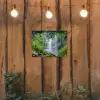 Jungle - Regenwoud - Water - Waterval - Planten tuinposter los doek klein -sfeer1
