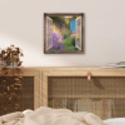 Doorkijk - Bloemen - Raam - Natuur aluminium wit klein -sfeer3