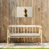 Pinda - Ruw - Beige Tuinposter op houten frame 2 cm dik klein -sfeer4
