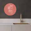 Minimalistisch - Illustratie - Aardbei - Tak KitchenYeah - Keuken - Wandcirkel Forex klein -sfeer1
