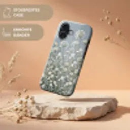 Bloemen - Botanisch - Blauw Toughcase MagSafe Apple iPhone 17 klein -USP_RandenV_DE