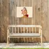 Illustratie - Mascara - Vrouw - Geel Tuinposter op houten frame 2 cm dik klein -sfeer4
