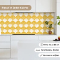 Waaier - Geel - Art keuken achterwand 2 middel 871 -sfeer4_DE