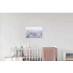 Bos - Sneeuw - Winter - Natuur - Wit Muursticker klein -kinderkamer