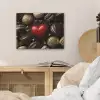 Macarons - Rood - Hart PET vilt klein -sfeer3