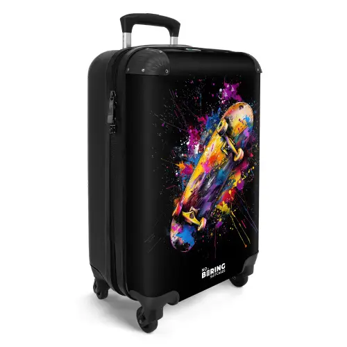 Skateboard met graffiti NBS - Handbagage koffer - Kinderen Unisex middel -productfoto_3d