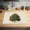 Eikenboom - Groen - Lichte achtergrond Inductie beschermer vinyl 3mm klein -sfeer5