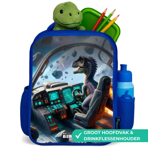 Astrodino Kinderrugzak - Blauw middel -inhoud_NL