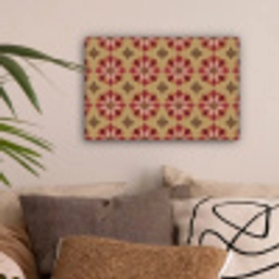 Bloemen - Retro - Groen canvas 2cm klein 34 -sfeer1