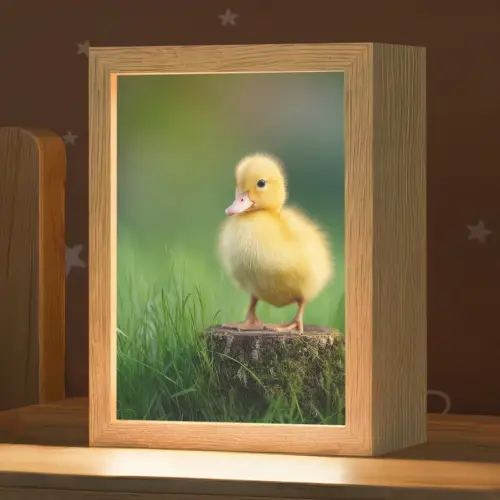 Kuiken - Eend - Geel - Gras Light Box met kabel klein -zzz_3d_website