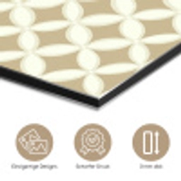 Symmetrisch - Motief - Beige aluminium wit klein 46 -closeup_DE