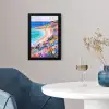 Bloemenweide - Zee - Zomers fotolijst zwart zonder passe partout klein -sfeer4