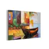 Abstract - Kunst - Boot - Kleuren aluminium wit klein -3d