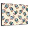 Retro - Disco - Bloemen - Discobal Textielframe zwart klein 947 -3d