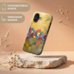 Abstract - Cirkels - Schilderij - Kleurrijk - Dynamisch Toughcase MagSafe Apple iPhone 17 klein -USP_RandenV_NL