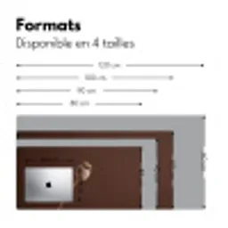 Papaverbol - Droogbloem - Bruin - Minimalistisch Muismat XXL klein -zsfeer5_frans