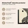 Beige - Lijnen - Golvend -  Abstract Inductie beschermer vinyl 3mm middel -vsfeer2_ENG