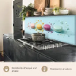 Macarons - Kleurrijk - Pastel keuken achterwand 2 middel -usp_IT